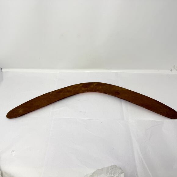 Hand Painted Boomerang Wall Decor Sunset Landscape Art 23 Wooden Australia Style - Picture 4 of 6